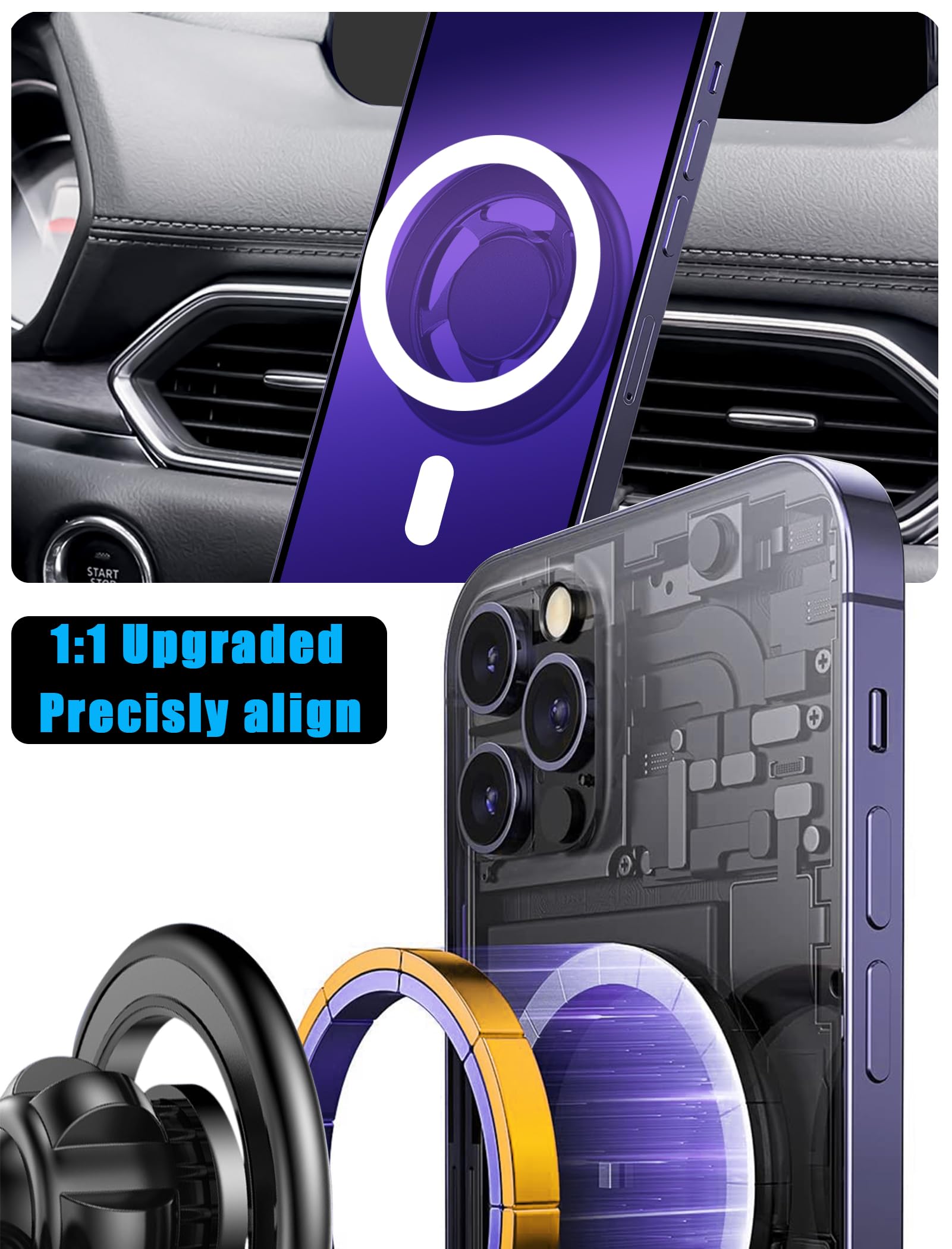 Car Phone Holder, Car Air Vent Phone Stand Mount, For Mazda Cx-5 2017-2024, For Magsafe Magnetic Navigation Bracket, For Magsafe